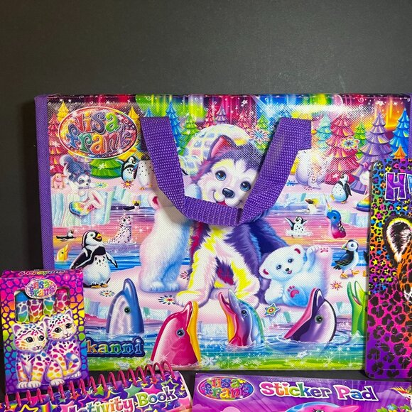 Lisa Frank Tikanni 2020 TriFold Art Case w/ Puzzles, Sticker Pad & Activity Lot - Picture 2 of 11